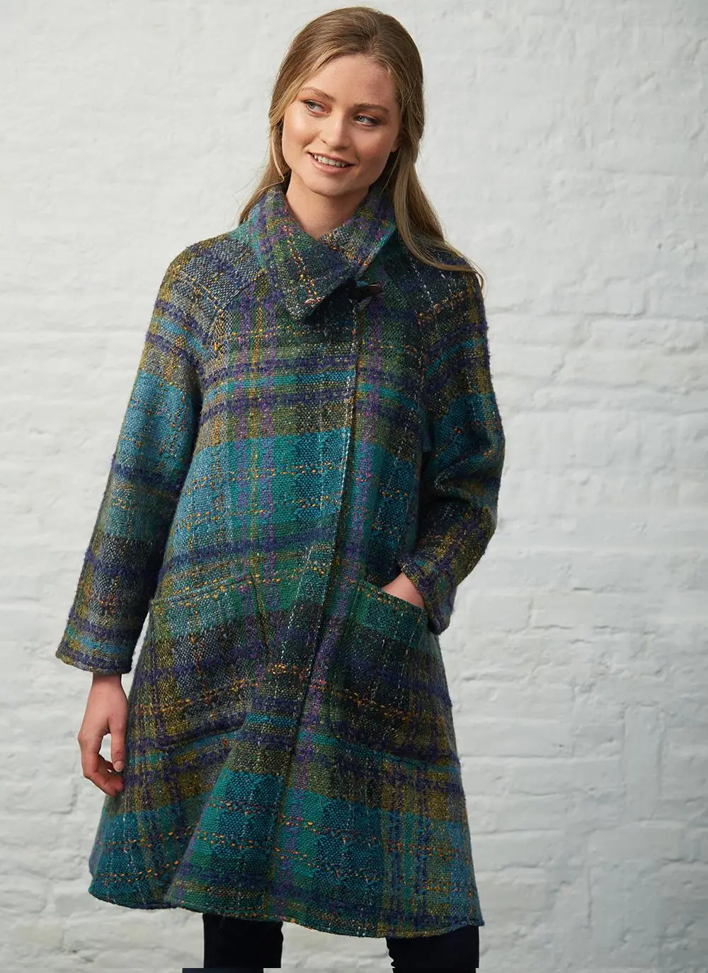 Eimear Wool Swing Coat | Blarney